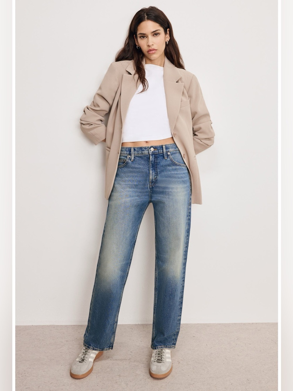 Good American Good Standard Straight Jeans Indigo868